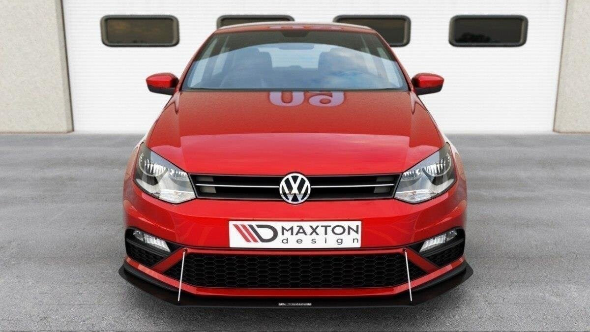 Street Pro Frontlippe V.1 passend für VW Polo GTI Mk5 FL schwarz matt