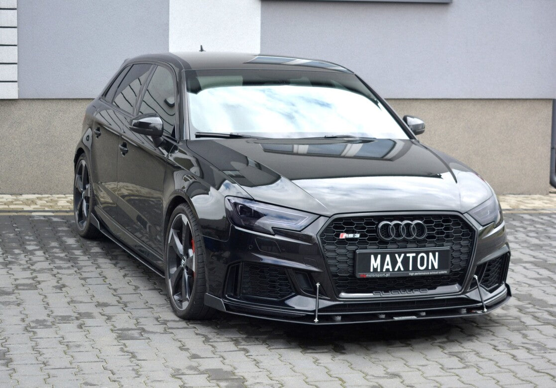 Street Pro Frontlippe V.2 passend für Audi RS3 Sportback 8V FL schwarz matt