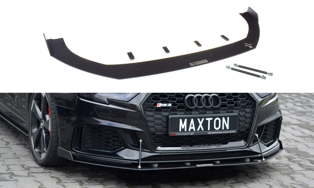 Street Pro Frontlippe V.2 passend für Audi RS3 Sportback 8V FL schwarz matt