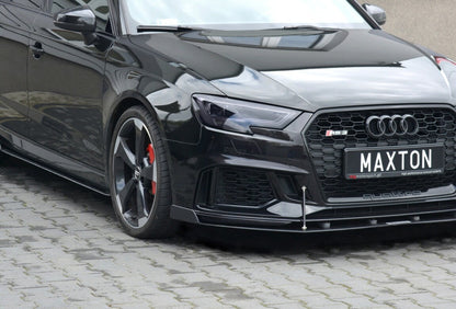 Street Pro Frontlippe V.2 passend für Audi RS3 Sportback 8V FL schwarz matt