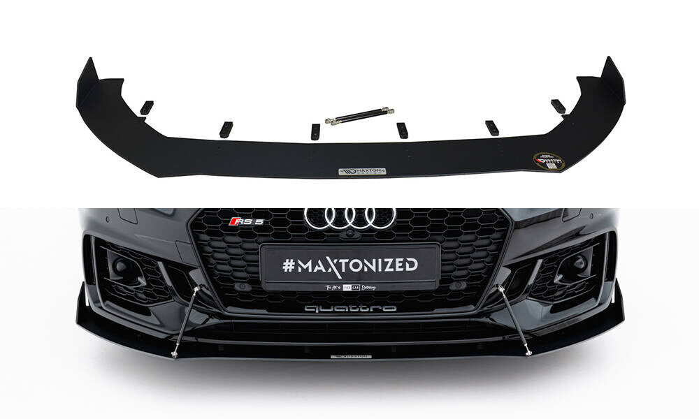 Street Pro Frontlippe V.2 passend für Audi RS5 Coupe / Sportback F5 schwarz matt