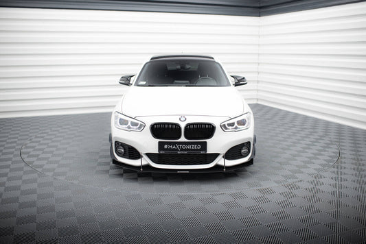 Street Pro Frontlippe V.2 passend für BMW 1er F20/F21 M-Power FL schwarz matt