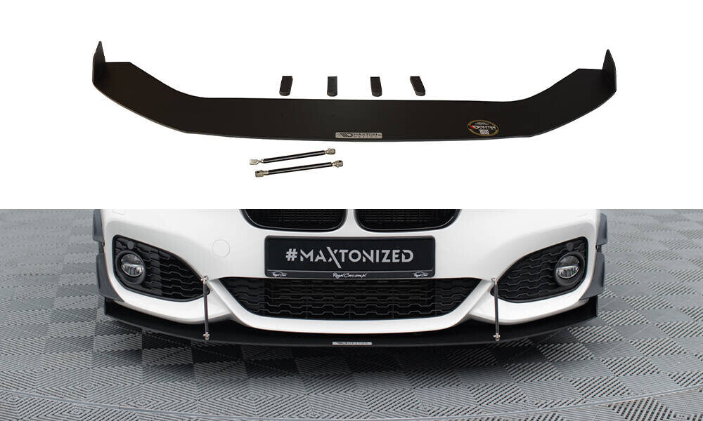 Street Pro Frontlippe V.2 passend für BMW 1er F20/F21 M-Power FL schwarz matt