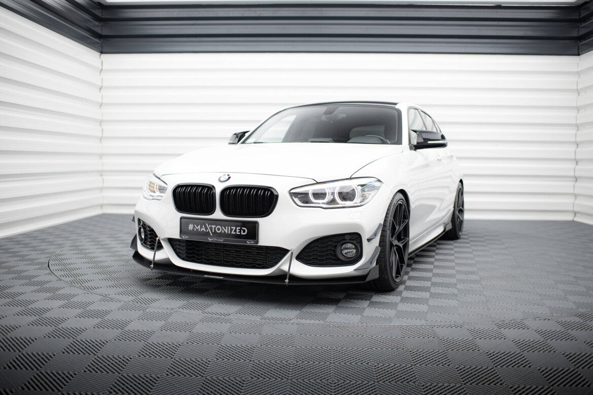 Street Pro Frontlippe V.2 passend für BMW 1er F20/F21 M-Power FL schwarz matt
