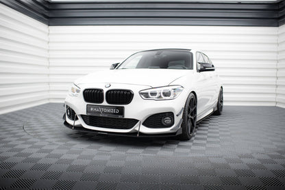 Street Pro Frontlippe V.2 passend für BMW 1er F20/F21 M-Power FL schwarz matt