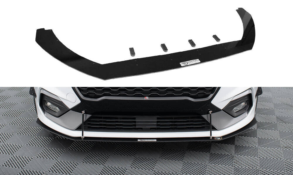 Street Pro Frontlippe V.2 passend für Ford Fiesta Mk8 ST / ST-Line schwarz Hochglanz