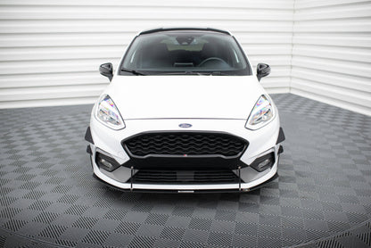 Street Pro Frontlippe V.2 passend für Ford Fiesta Mk8 ST / ST-Line schwarz matt