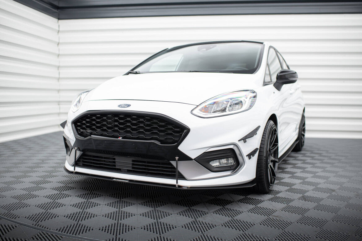 Street Pro Frontlippe V.2 passend für Ford Fiesta Mk8 ST / ST-Line schwarz matt