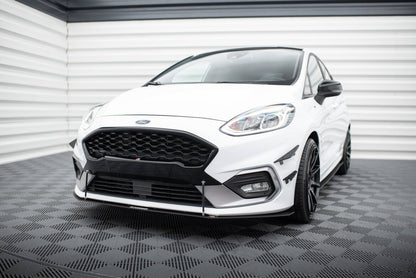 Street Pro Frontlippe V.2 passend für Ford Fiesta Mk8 ST / ST-Line schwarz matt