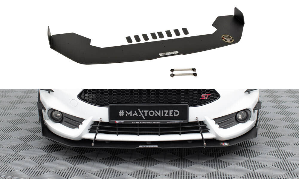 Street Pro Frontlippe V.2 passend für Ford Fiesta ST Mk7 FL schwarz matt
