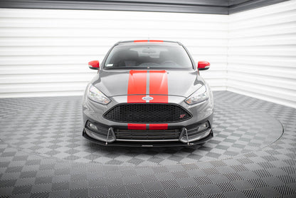 Street Pro Frontlippe V.2 passend für Ford Focus ST Mk3 FL schwarz matt