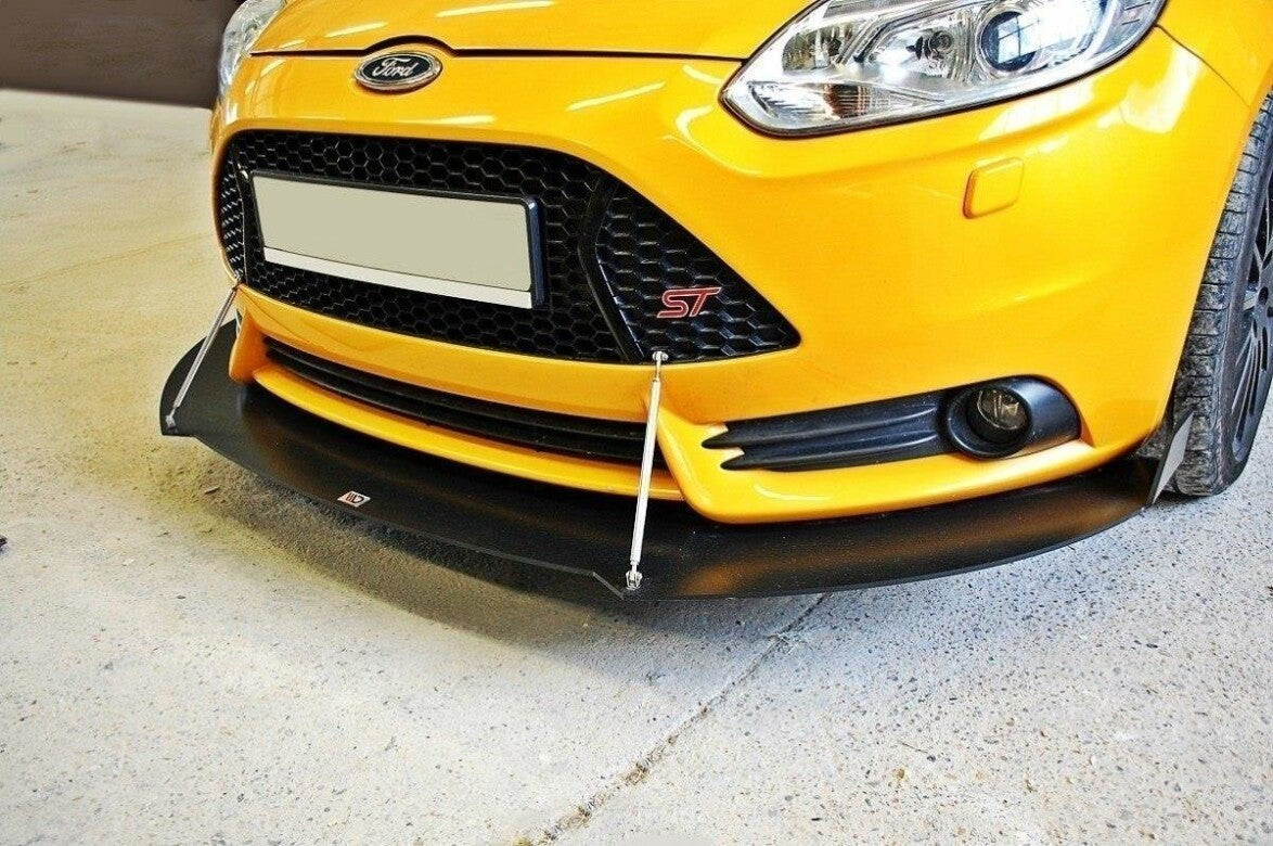 Street Pro Frontlippe V.2 passend für Ford Focus ST Mk3 schwarz matt