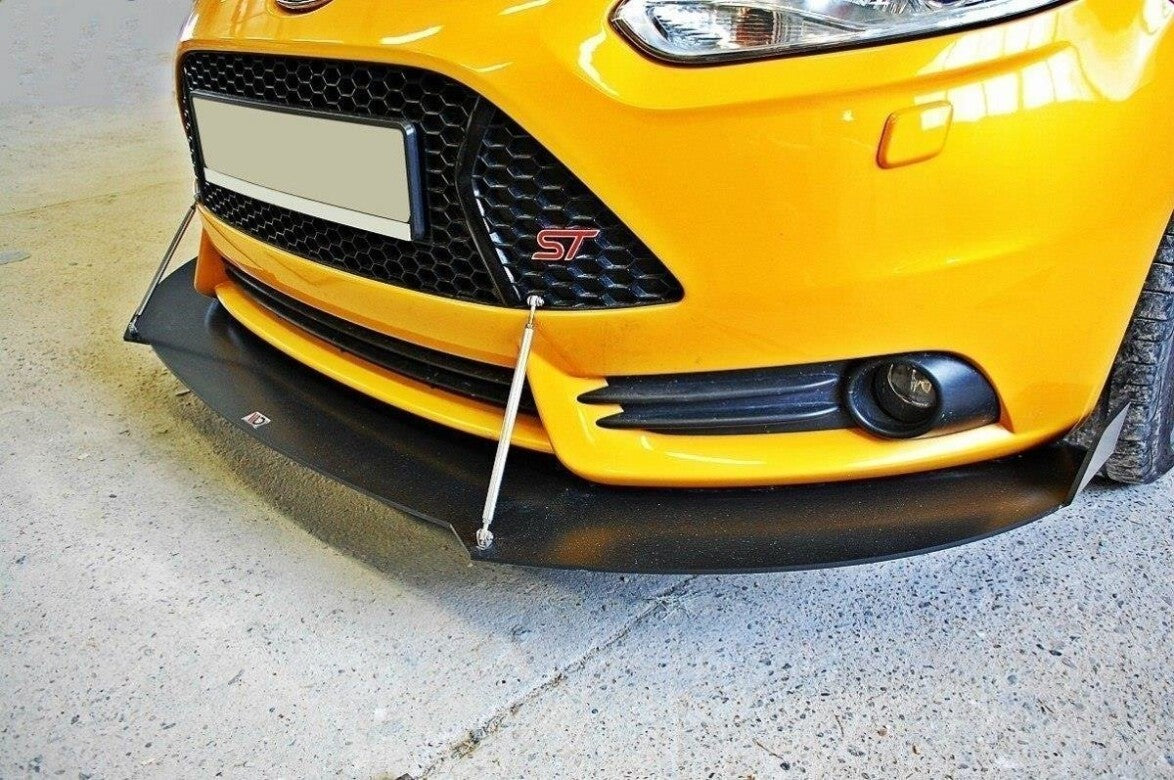 Street Pro Frontlippe V.2 passend für Ford Focus ST Mk3 schwarz matt