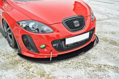 Street Pro Frontlippe V.2 passend für Seat Leon MK2 MS DESIGN schwarz matt