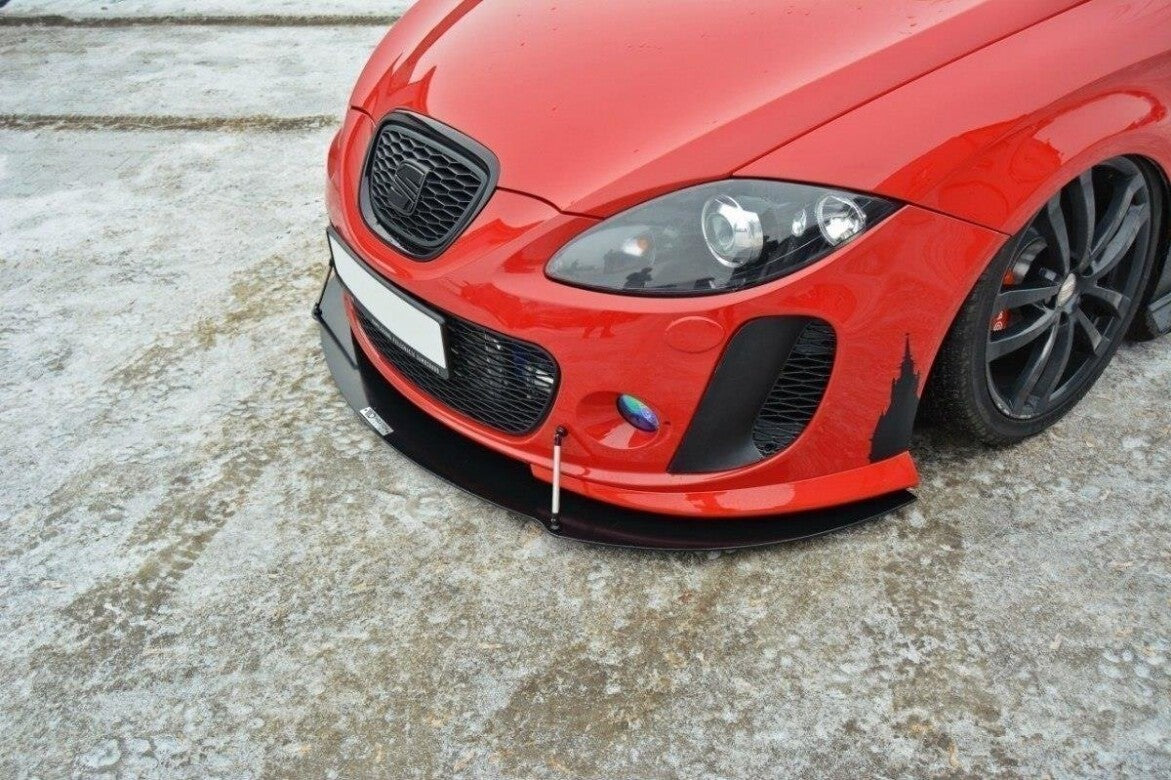 Street Pro Frontlippe V.2 passend für Seat Leon MK2 MS DESIGN schwarz matt