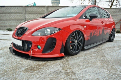 Street Pro Frontlippe V.2 passend für Seat Leon MK2 MS DESIGN schwarz matt