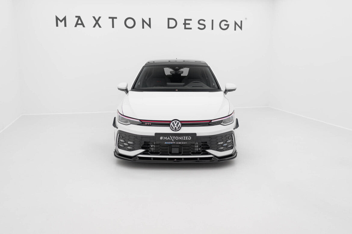 Street Pro Frontlippe V.2 passend für VW Golf GTI / GTE / R-Line Mk8 FL schwarz matt