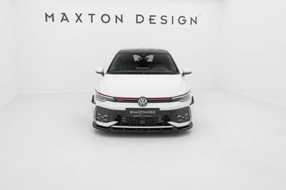 Street Pro Frontlippe V.2 passend für VW Golf GTI / GTE / R-Line Mk8 FL schwarz matt
