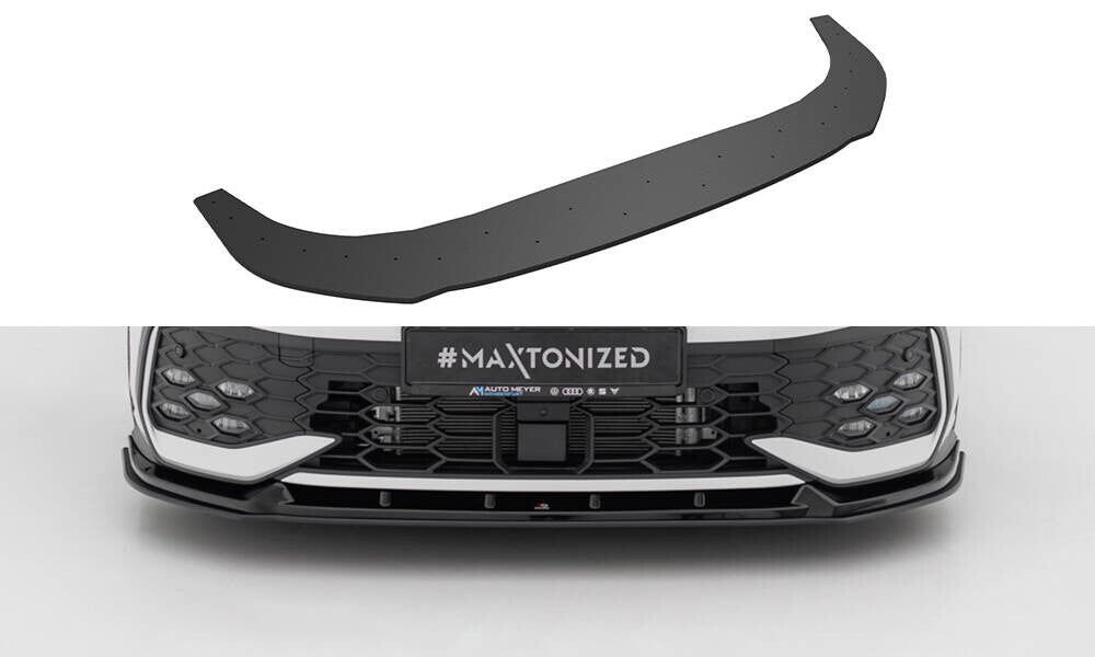 Street Pro Frontlippe V.2 passend für VW Golf GTI / GTE / R-Line Mk8 FL schwarz matt