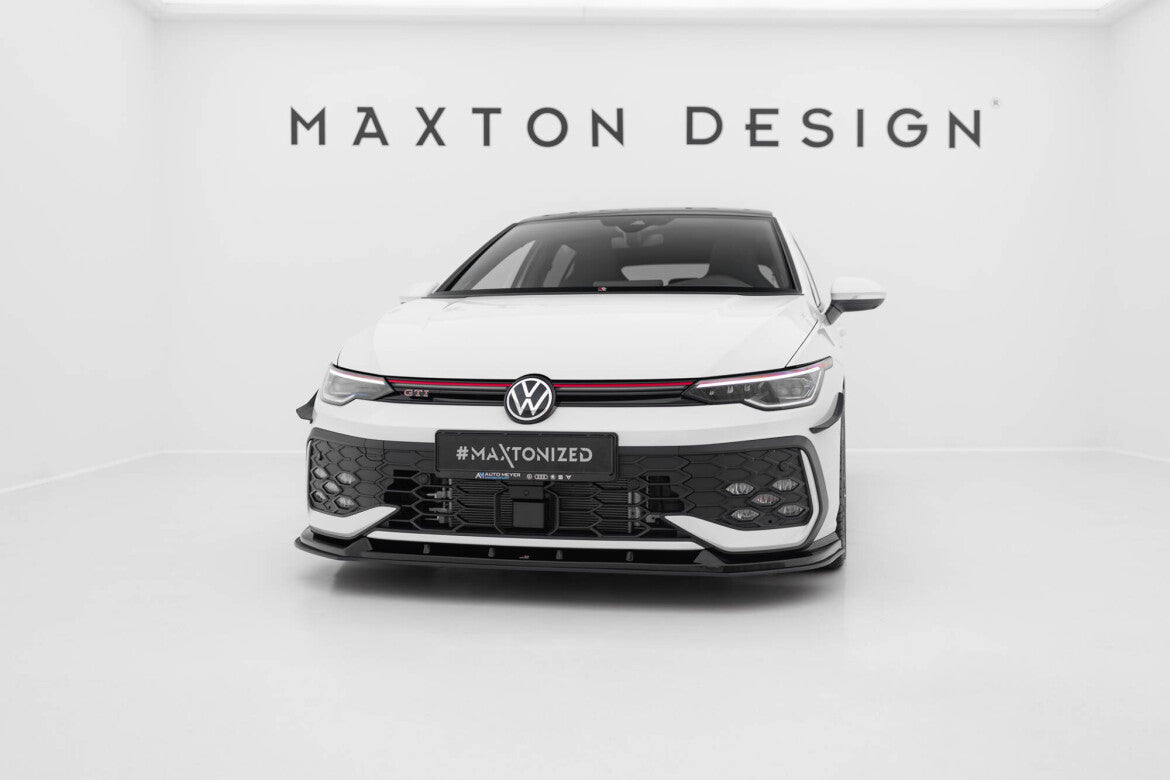 Street Pro Frontlippe V.2 passend für VW Golf GTI / GTE / R-Line Mk8 FL schwarz matt
