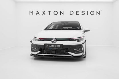 Street Pro Frontlippe V.2 passend für VW Golf GTI / GTE / R-Line Mk8 FL schwarz matt
