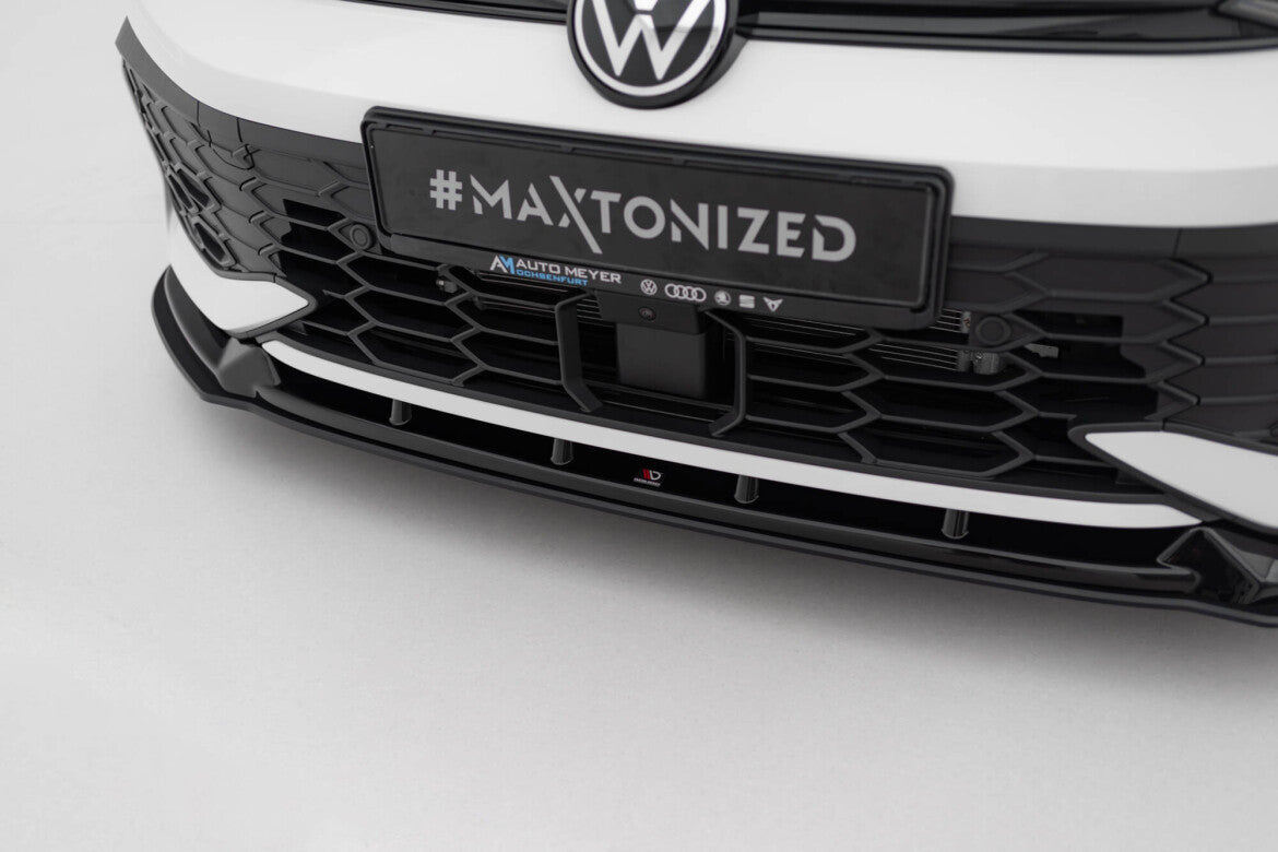 Street Pro Frontlippe V.2 passend für VW Golf GTI / GTE / R-Line Mk8 FL schwarz matt