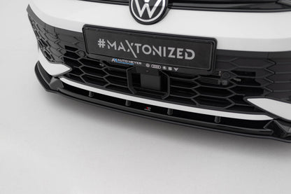 Street Pro Frontlippe V.2 passend für VW Golf GTI / GTE / R-Line Mk8 FL schwarz matt