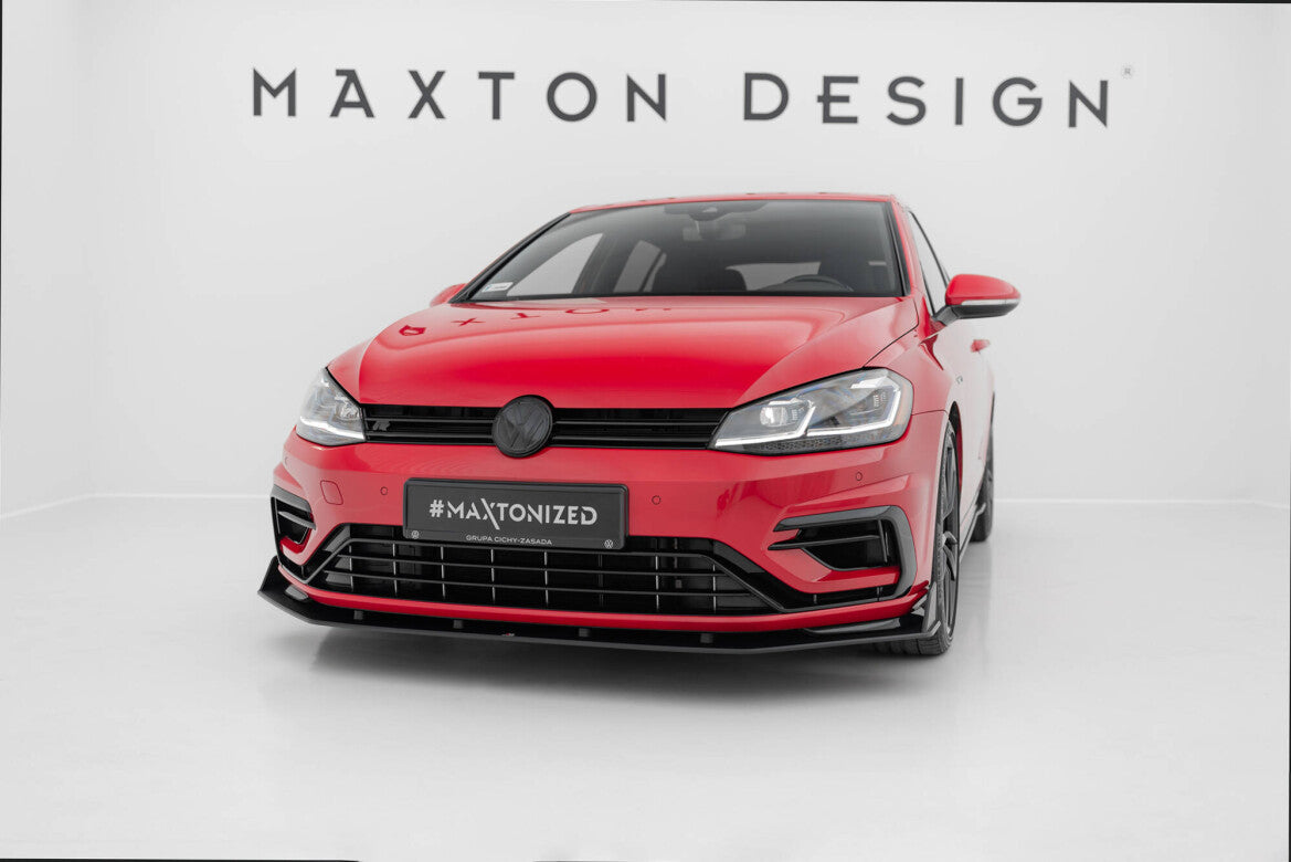Street Pro Frontlippe V.2 passend für VW Golf R / R-Line Mk7 FL schwarz matt