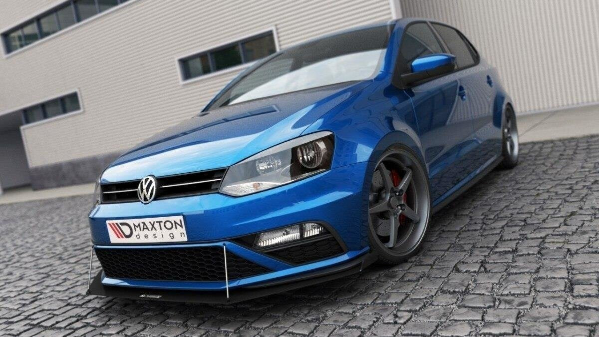 Street Pro Frontlippe V.2 passend für VW Polo GTI Mk5 FL schwarz matt
