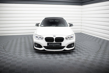 Street Pro Frontlippe V.3 passend für BMW 1er F20 M-Paket FL / M140i schwarz matt