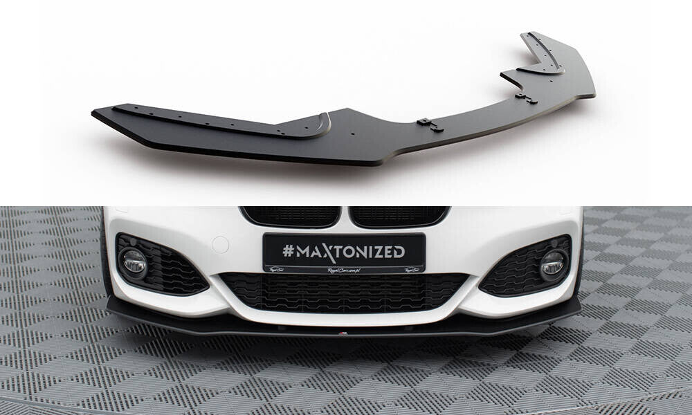Street Pro Frontlippe V.3 passend für BMW 1er F20 M-Paket FL / M140i schwarz matt