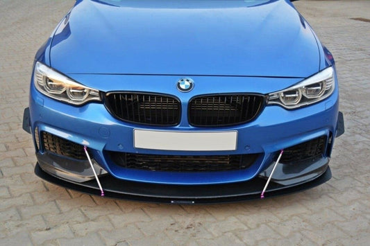 Street Pro Frontlippe V.3 passend für BMW 4er Coupe / Gran Coupe / Cabrio M-Paket F32 / F36 / F33 schwarz matt