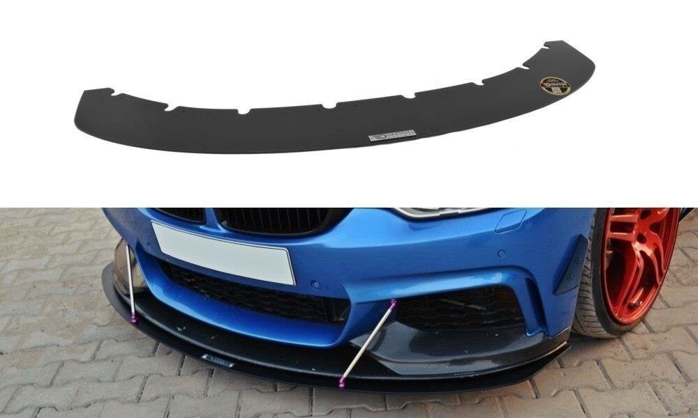 Street Pro Frontlippe V.3 passend für BMW 4er Coupe / Gran Coupe / Cabrio M-Paket F32 / F36 / F33 schwarz matt