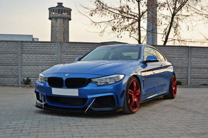 Street Pro Frontlippe V.3 passend für BMW 4er Coupe / Gran Coupe / Cabrio M-Paket F32 / F36 / F33 schwarz matt