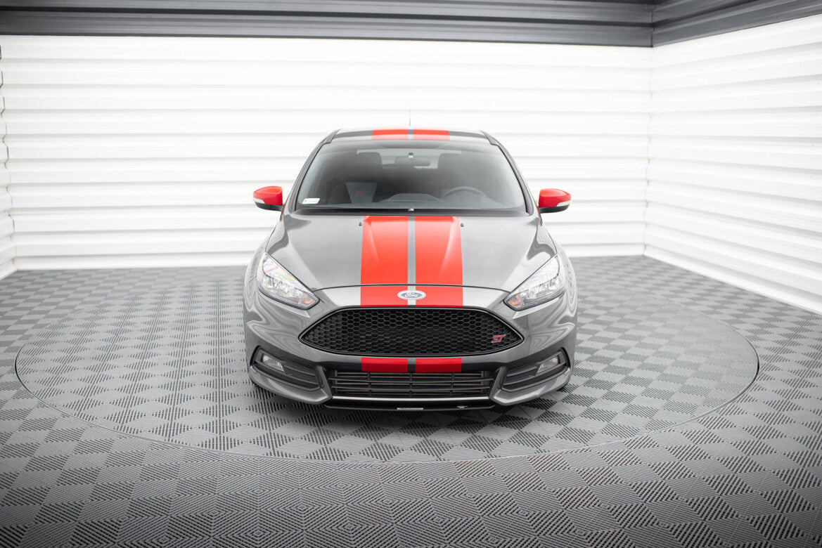 Street Pro Frontlippe V.3 passend für Ford Focus ST Mk3 FL schwarz matt
