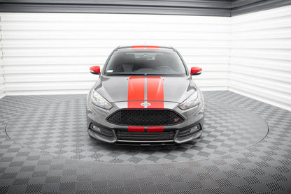 Street Pro Frontlippe V.3 passend für Ford Focus ST Mk3 FL schwarz matt