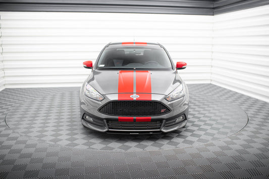 Street Pro Frontlippe V.3 passend für Ford Focus ST Mk3 FL schwarz matt