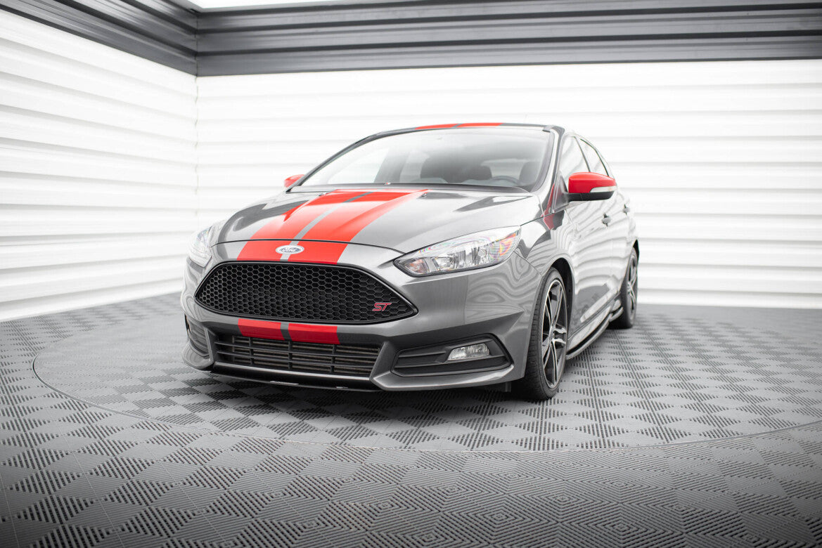Street Pro Frontlippe V.3 passend für Ford Focus ST Mk3 FL schwarz matt