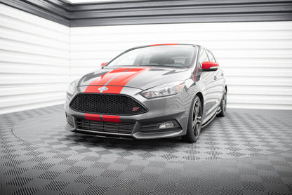 Street Pro Frontlippe V.3 passend für Ford Focus ST Mk3 FL schwarz matt