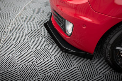 Street Pro Frontlippe V.3 passend für VW Golf GTI Mk6 schwarz matt + Hochglanz Flaps