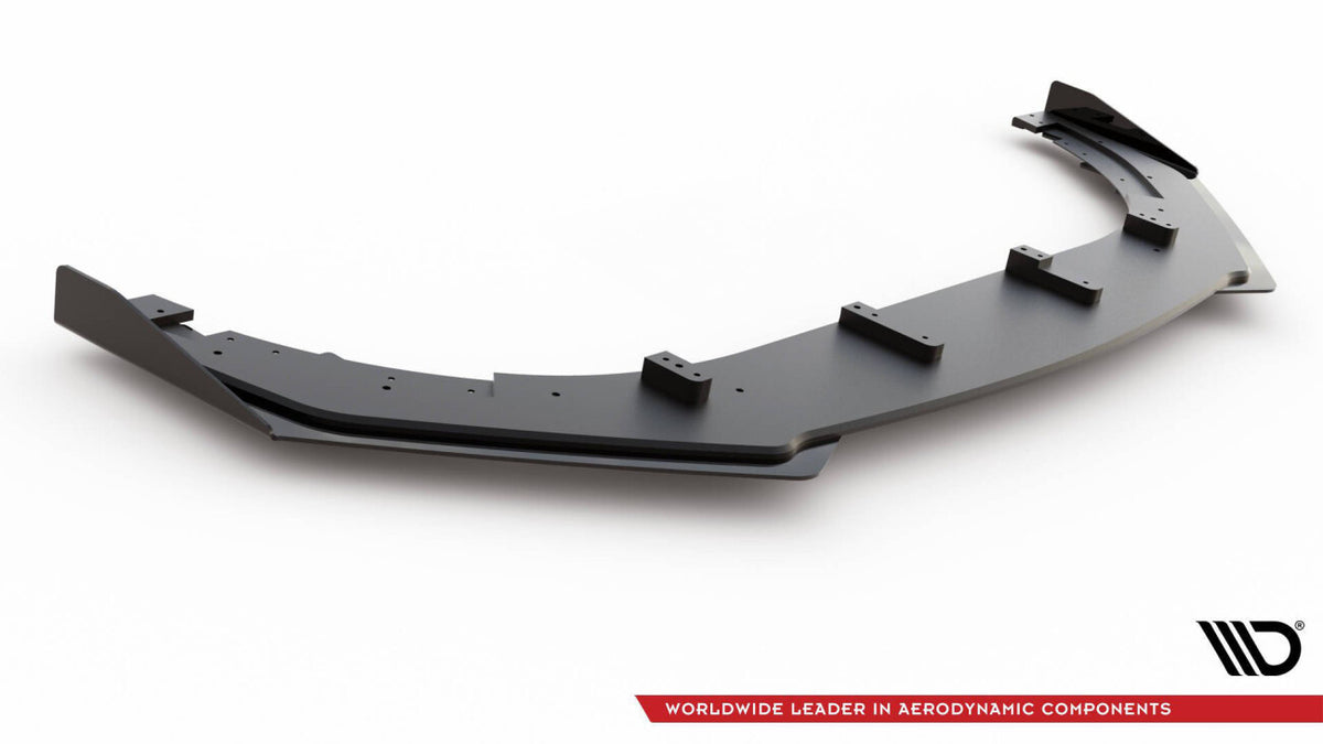Street Pro Frontlippe V.3 passend für VW Golf GTI Mk6 schwarz matt + Hochglanz Flaps