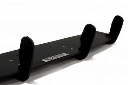 Street Pro Heckansatz Diffusor Flaps passend für Audi A6 S-Line C7 (auspuffendrohr 1x2) schwarz matt