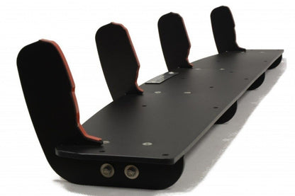 Street Pro Heckansatz Diffusor Flaps passend für Audi A6 S-Line C7 (auspuffendrohr 1x2) schwarz matt
