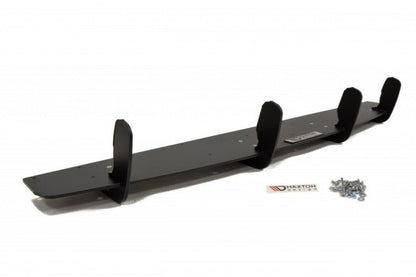 Street Pro Heckansatz Diffusor Flaps passend für Audi A6 S-Line Limousine / Avant C7 (auspuffendrohr 2x1) schwarz matt