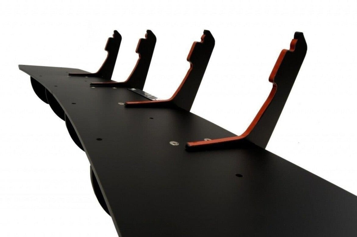 Street Pro Heckansatz Diffusor Flaps passend für Audi S6 C7 FL schwarz matt