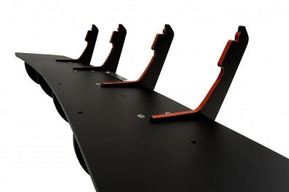 Street Pro Heckansatz Diffusor Flaps passend für Audi S6 C7 FL schwarz matt