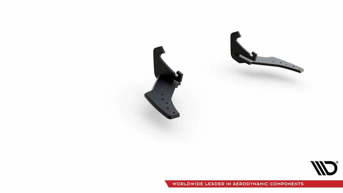 Street Pro Heckansatz Diffusor + Flaps passend für VW Golf 7 R FL schwarz-rot