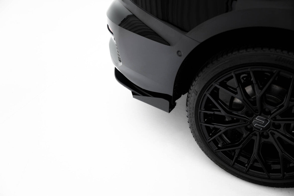 Street Pro Heckansatz Diffusor passend für Audi A3 Limousine 8Y schwarz matt + Hochglanz Flaps