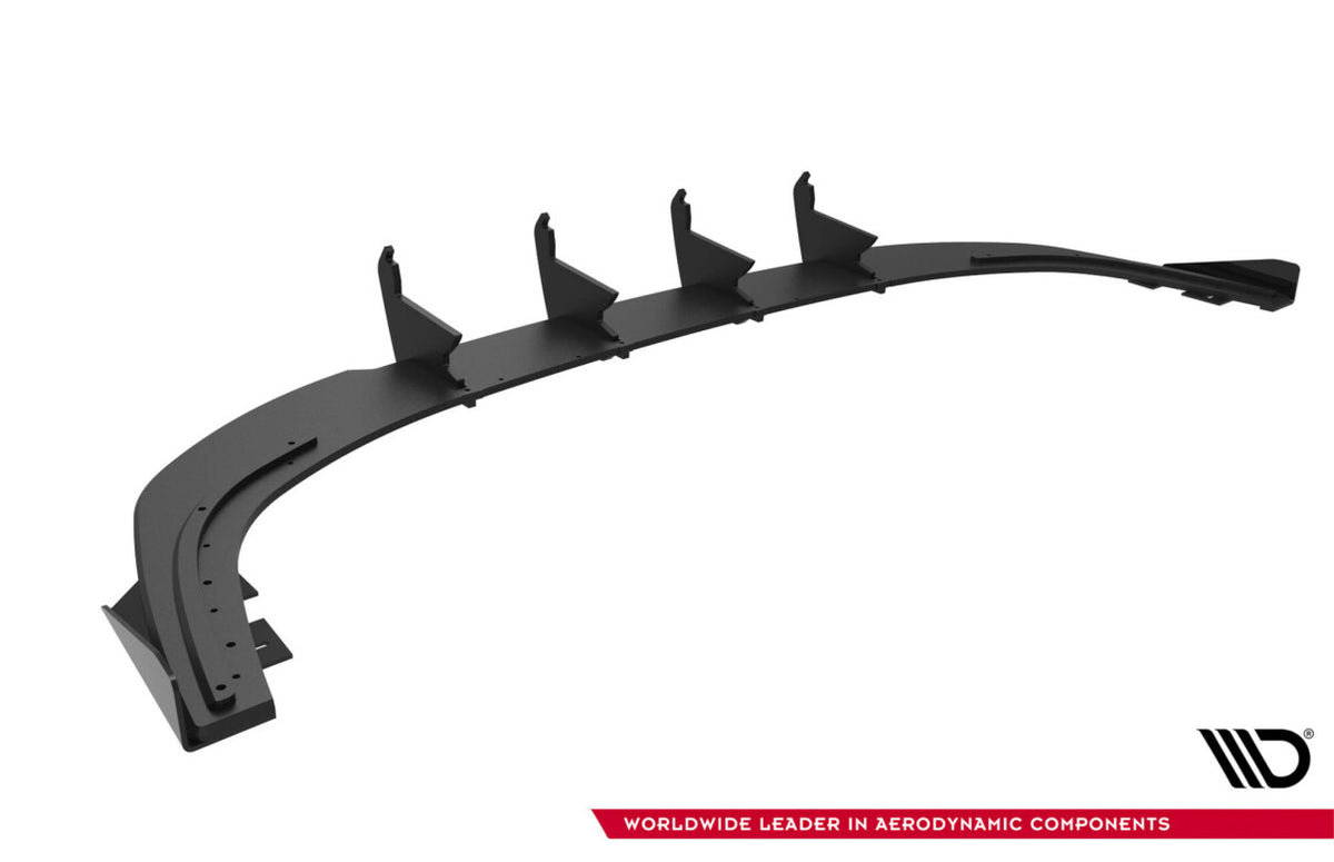 Street Pro Heckansatz Diffusor passend für Audi A3 Limousine 8Y schwarz matt + Hochglanz Flaps