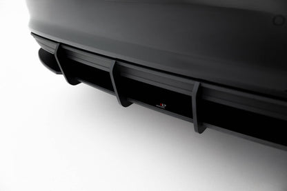Street Pro Heckansatz Diffusor passend für Audi A3 Limousine 8Y schwarz matt